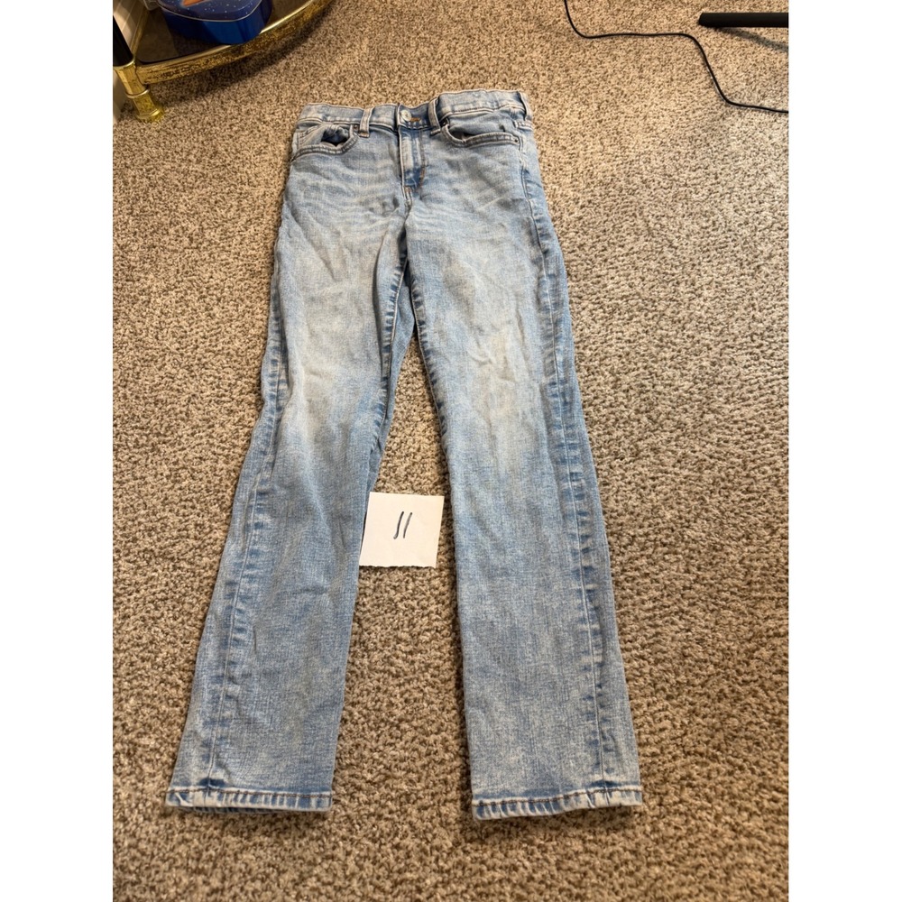 Old Navy Karate Slim Built-In Flex Max Light Wash Denim Jeans Kids Size 12
